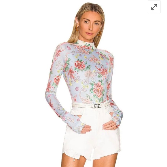 NWT HAH Gloves Off Bodysuit In Baby Blue. - Picture 3 of 3